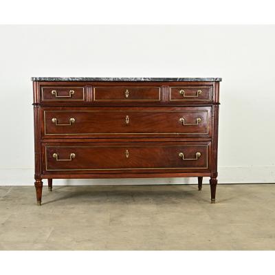 French Louis XVI Style Mahogany Commode