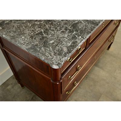 French Louis XVI Style Mahogany Commode