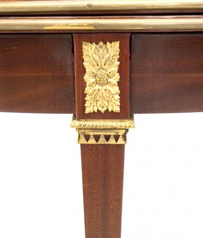 French Louis XVI Style Mahogany Console Table