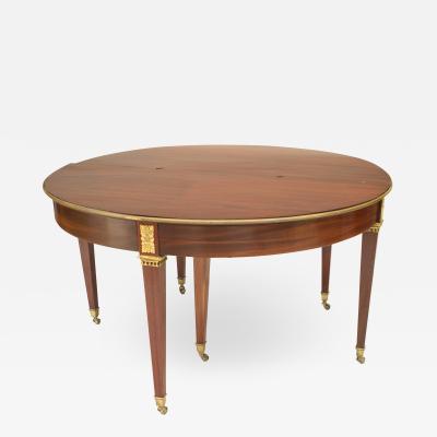 French Louis XVI Style Mahogany Console Table