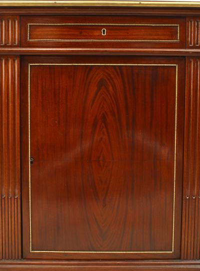 French Louis XVI Style Mahogany Server Cabinet