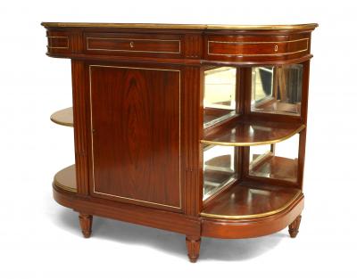 French Louis XVI Style Mahogany Server Cabinet
