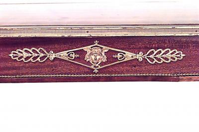 French Louis XVI Style Mahogany Table Desk