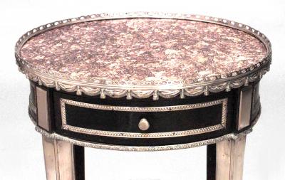 French Louis XVI Style Mahogany Three Tier Table