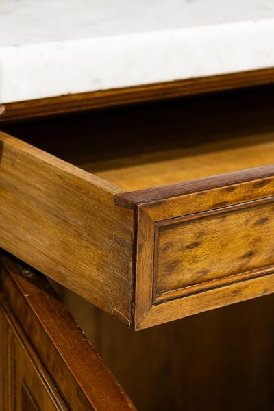 French Louis XVI Style Mahogany and Brass Server Cabinet