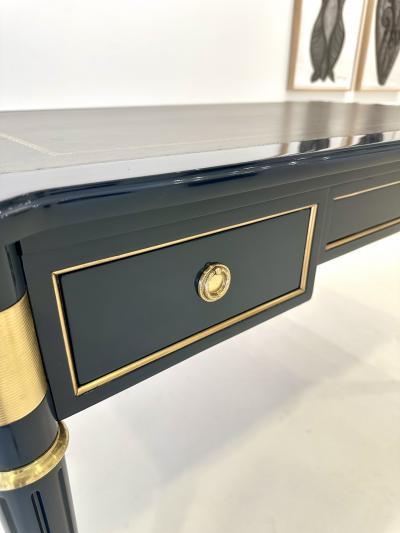French Louis XVI Style MahoganyLeather top Writing Table 