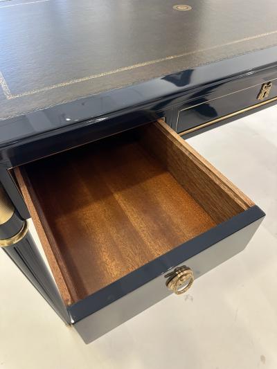 French Louis XVI Style MahoganyLeather top Writing Table 