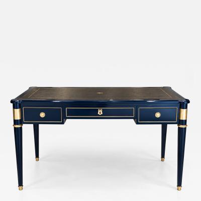 French Louis XVI Style MahoganyLeather top Writing Table 