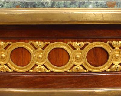 French Louis XVI Style Marble Top Center Table