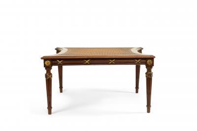 French Louis XVI Style Ormulu Mahogany Ottoman