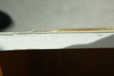 French Louis XVI Style Painted Commode Stamped Jansen