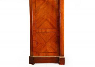 French Louis XVI Style Parquetry Bronze Antique Armoire Wardrobe ca 1880