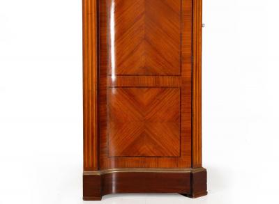 French Louis XVI Style Parquetry Bronze Antique Armoire Wardrobe ca 1880