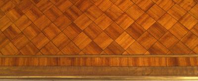 French Louis XVI Style Parquetry Inlaid Small Commode