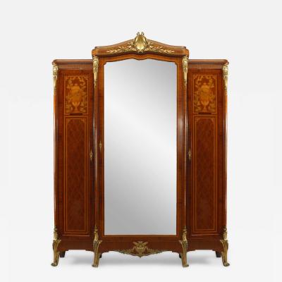 French Louis XVI Style Satinwood Armoire