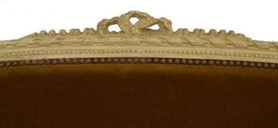 French Louis XVI Velvet Loveseat