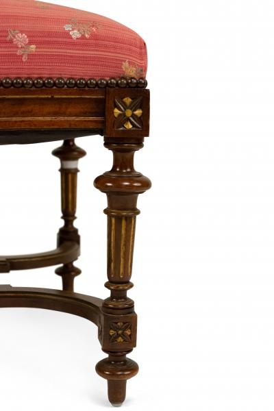 French Louis XVI Walnut Bench