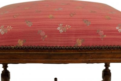 French Louis XVI Walnut Bench