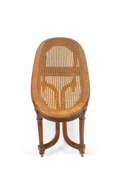 French Louis XVI Walnut Bench