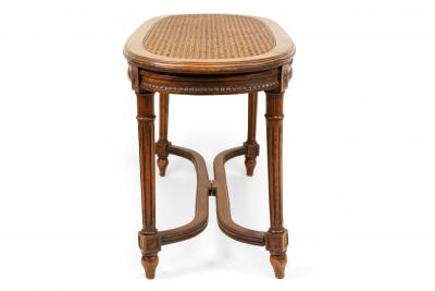 French Louis XVI Walnut Bench