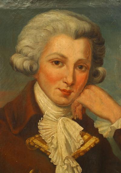 French Louis XVI Young Man Portrait