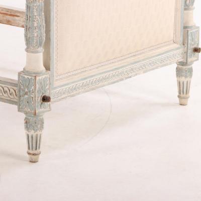 French Louis XVI painted and carved daybed 18th C 