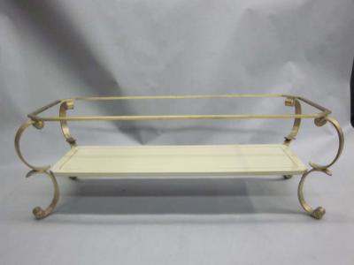 French MId Century Modern Double Level Cocktail Table Attr Maison Jansen
