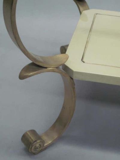 French MId Century Modern Double Level Cocktail Table Attr Maison Jansen