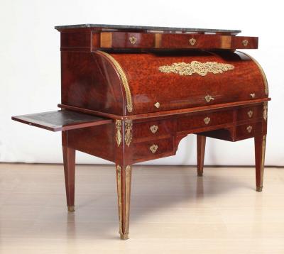 French Mahogany Bureau Cylindre