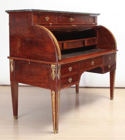 French Mahogany Bureau Cylindre