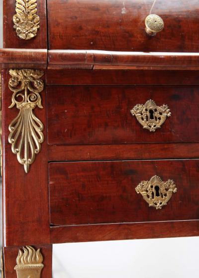 French Mahogany Bureau Cylindre