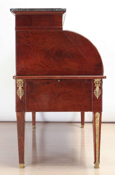 French Mahogany Bureau Cylindre