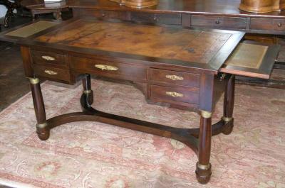 French Mahogany Desk circa 1850