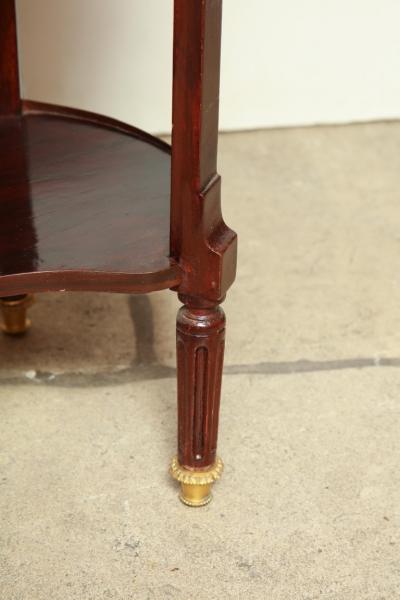 French Mahogany Oval Side Table