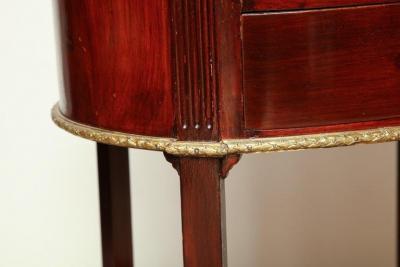 French Mahogany Oval Side Table