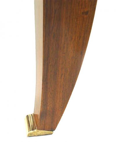French Mahogany Pascaud Scroll Game Table
