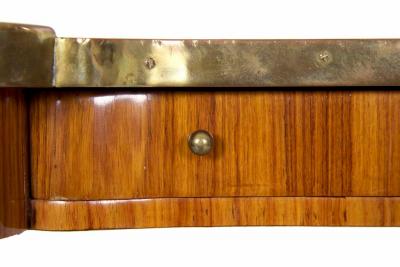 French Marquetry Inlaid 19th Century Writing Table Desk