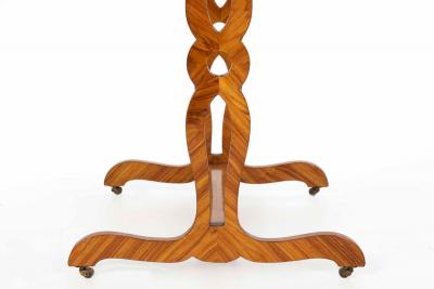 French Marquetry Inlaid 19th Century Writing Table Desk