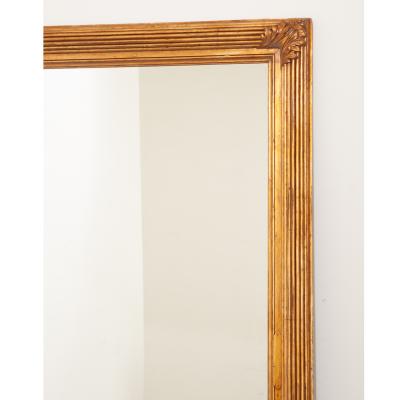 French Massive Painted Gold Framed Mirror