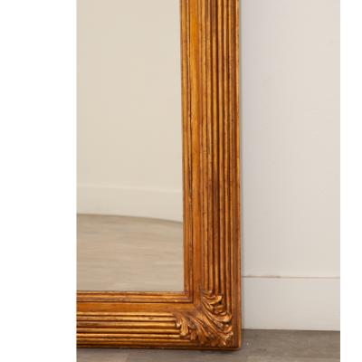 French Massive Painted Gold Framed Mirror