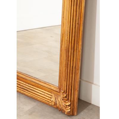 French Massive Painted Gold Framed Mirror