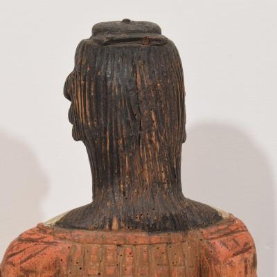 French Medieval Painted Wooden Madonna