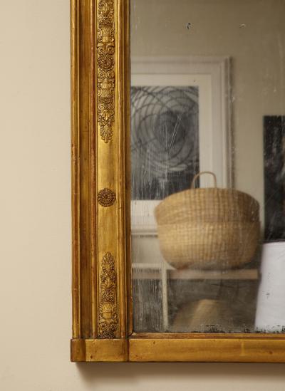 French Mercury Glass Wall Mirror