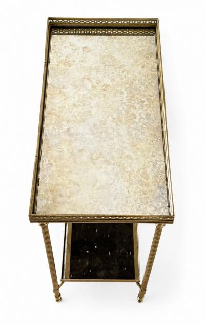 French Mid Century Bagues Style Brass and glomis Side Tables Circa 1950 65