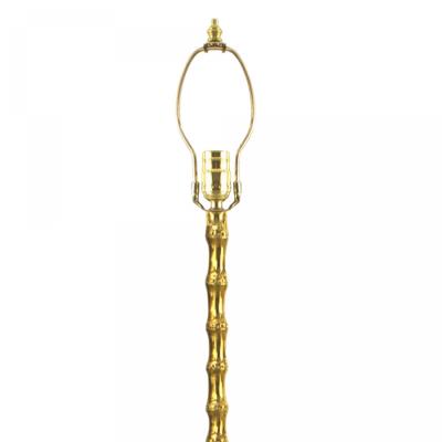 French Mid Century Bagues Style Faux Bamboo Floor Lamp