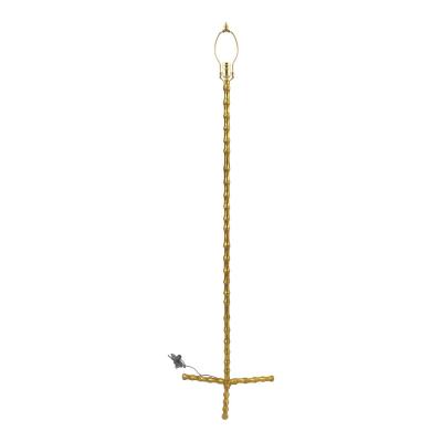 French Mid Century Bagues Style Faux Bamboo Floor Lamp