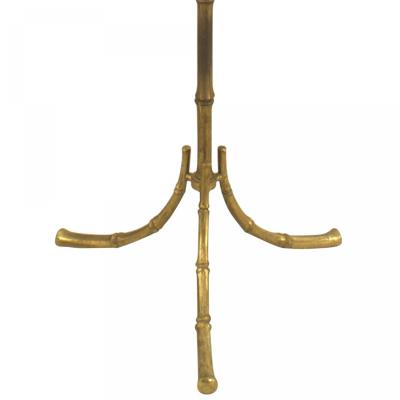 French Mid Century Bagues Style Faux Bamboo Floor Lamp