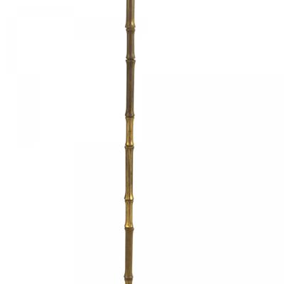 French Mid Century Bagues Style Faux Bamboo Floor Lamp