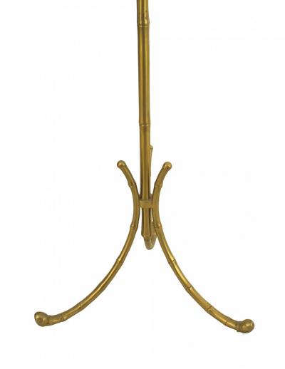French Mid Century Bagues Style Faux Bamboo Floor Lamp