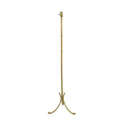 French Mid Century Bagues Style Faux Bamboo Floor Lamp